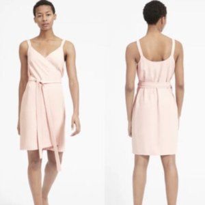 EUC EVERLANE Women’s Japanese Go Weave Blush Pink Tank Mini Wrap Dress Size 0